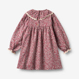Wheat Main Kleid L/S Kragen Elvira Dress 9773 grape flowers
