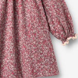 Wheat Main Kleid L/S Kragen Elvira Dress 9773 grape flowers