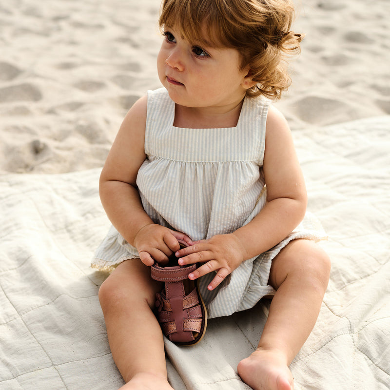 Wheat Main Kleid Rüsche Ayla Dress 9444 summer blue stripe