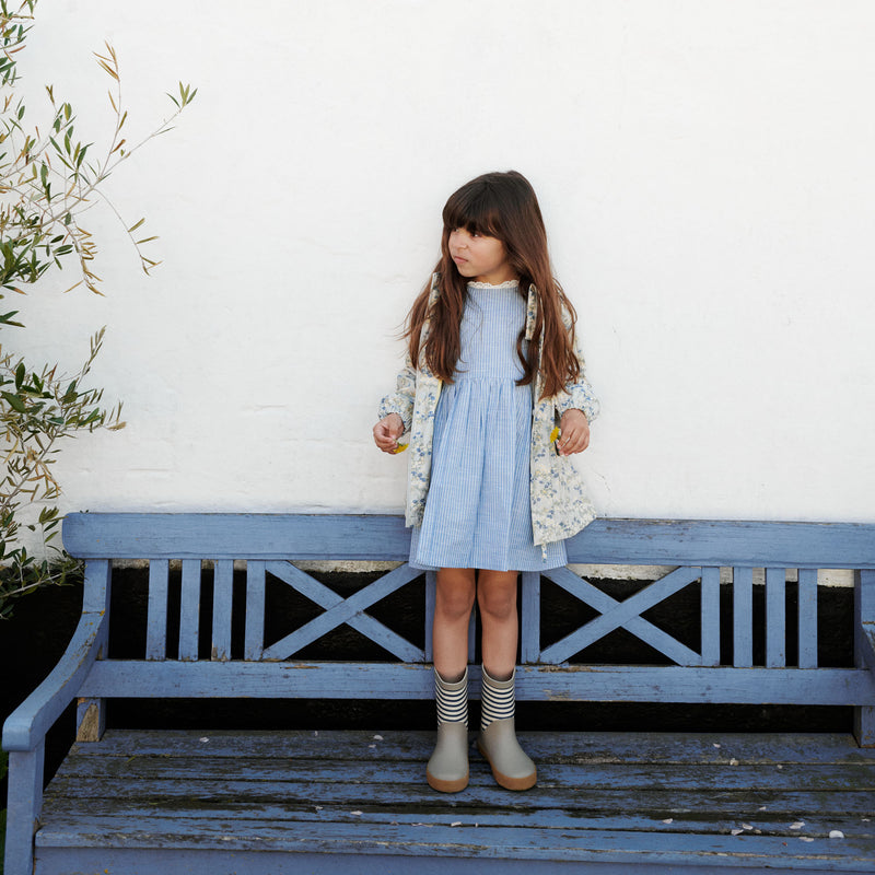 Wheat Main Kleid S/S Elma Dress 1048 blue stripe