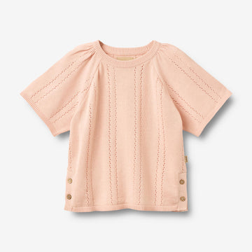Wheat Main Strickpullover S/S Vilna Pullover 2400 powder