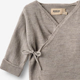 Wheat Main Knit Wraparound Cleo Cardigan 9711 grey moon