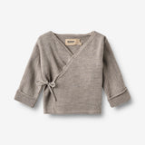 Wheat Main Knit Wraparound Cleo Cardigan 9711 grey moon