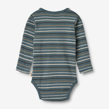 Wheat Main Körper Freddie L/S Underwear/Bodies 9547 blue multi stripe