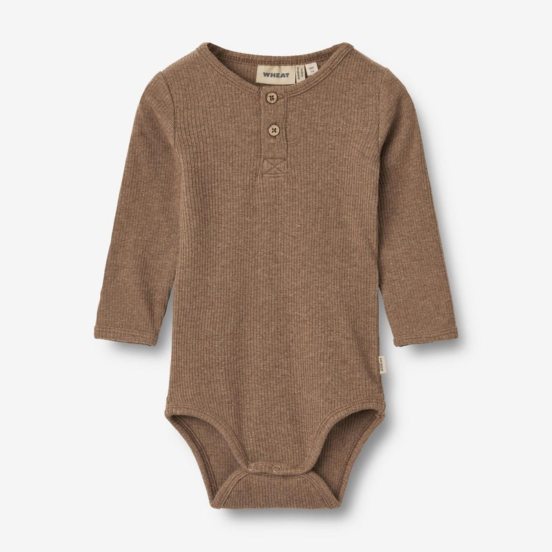 Wheat Main Körper L/S Benny Underwear/Bodies 9549 coffee melange