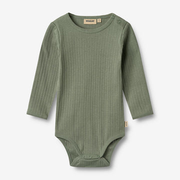 Wheat Main Körper L/S Berti Body 4119 dusty green
