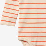 Wheat Main Langarm Babybody Berti Body 9648 orange stripe