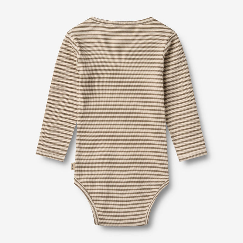 Wheat Main Körper L/S Berti Underwear/Bodies 9570 stone stripe
