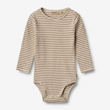 Wheat Main Körper L/S Berti Underwear/Bodies 9570 stone stripe