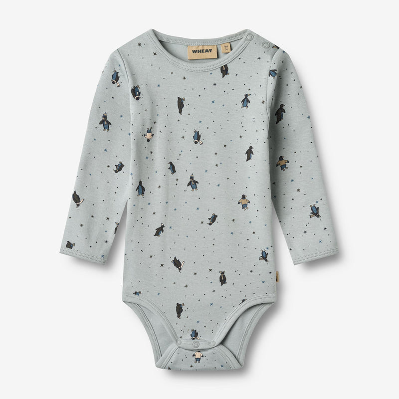 Wheat Main Körper L/S Berti Underwear/Bodies 9569 soft rain penguins