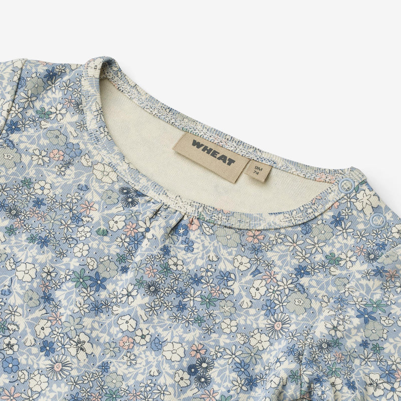Wheat Main Körper L/S Elmine Underwear/Bodies 9418 blue summer flowers