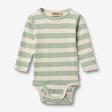 Wheat Main Langarm Babybody Freddie Body 9647 mint stripe