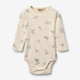 Wheat Main Langarm Babybody Freddie Body 9669 whale friends