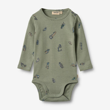 Wheat Main Körper L/S Freddie Underwear/Bodies 9552 dusty green cars