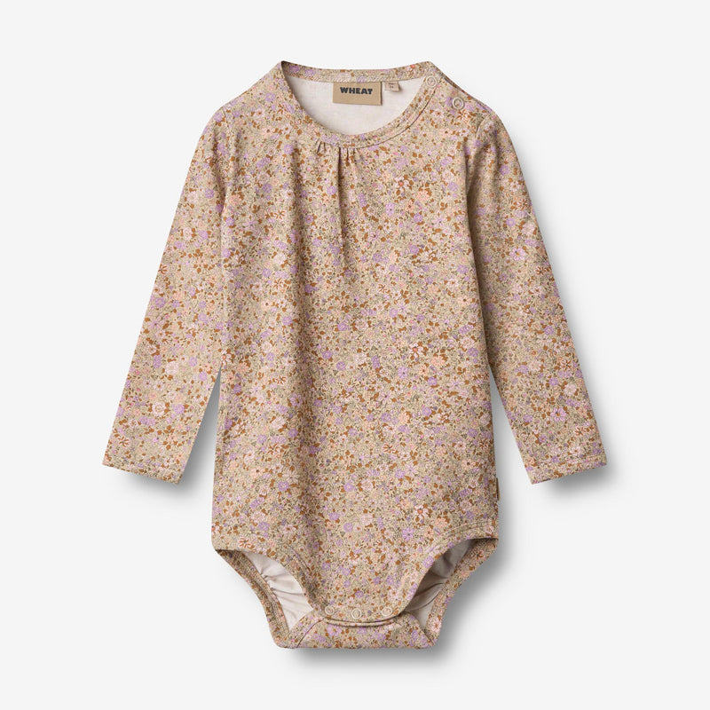 Wheat Main Körper L/S Liv Body 9409 lilac flower meadow