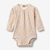 Wheat Main Langarm Babybody Liv Body 9637 blush flower meadow