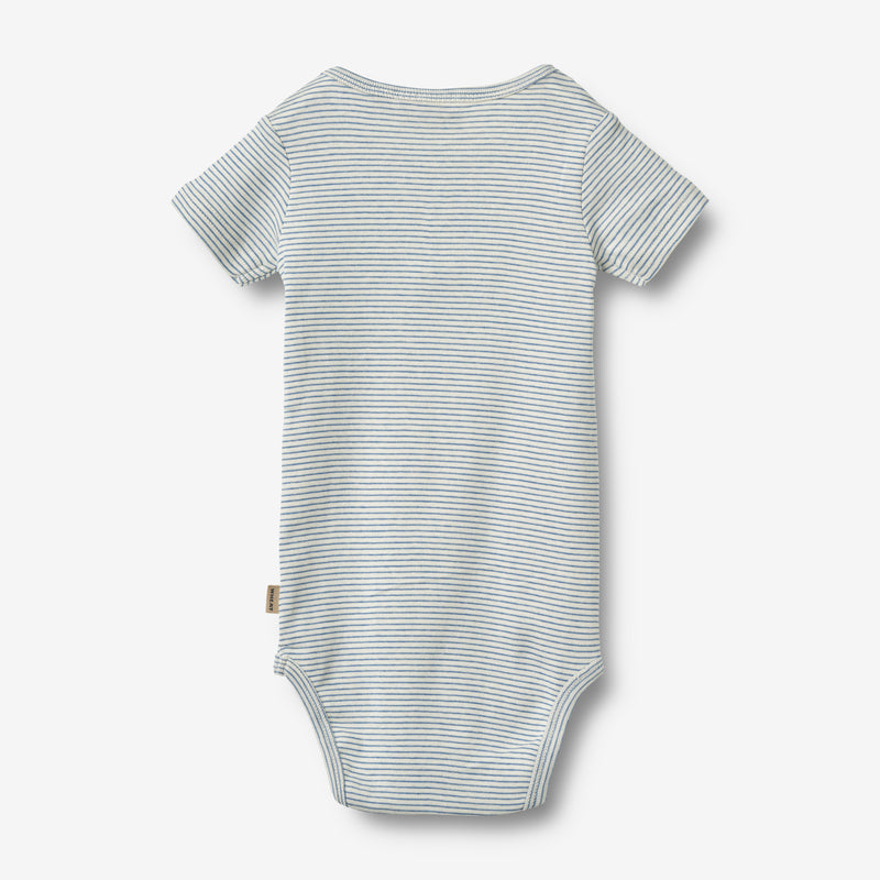 Wheat Main Körper S/S Edvald Body 1048 blue stripe