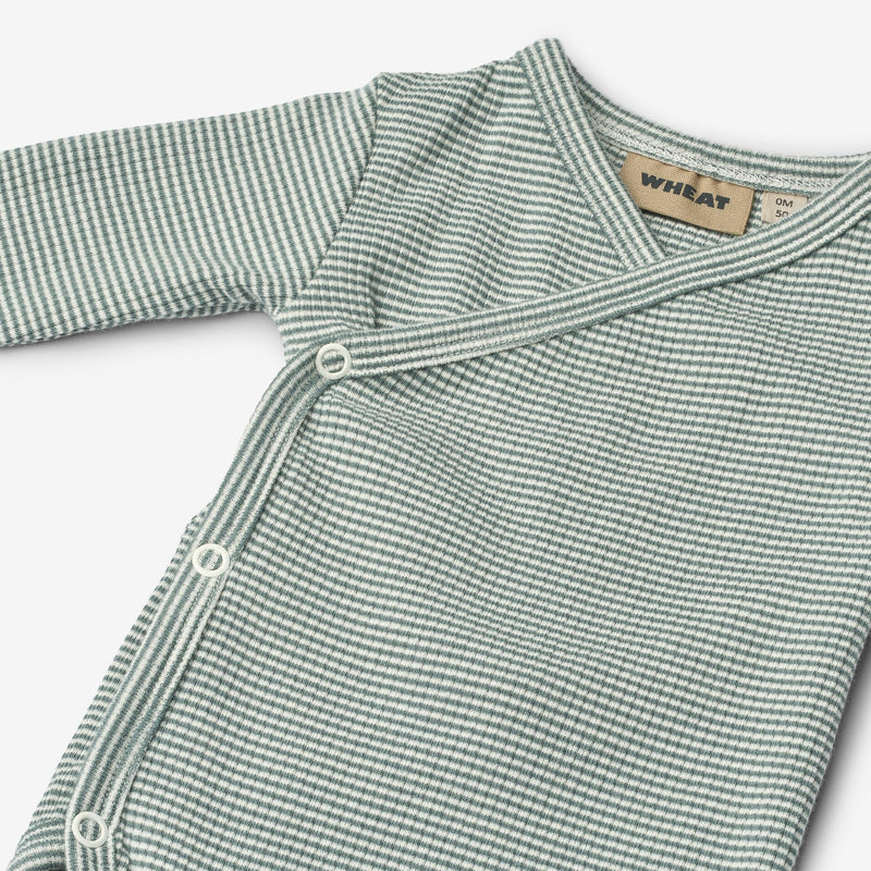 Wheat Main Körper Wickel L/S Pil Underwear/Bodies 9442 stormy sea stripe