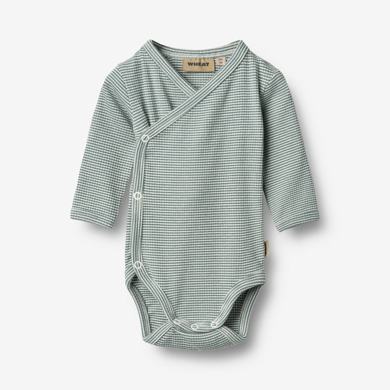Wheat Main Körper Wickel L/S Pil Underwear/Bodies 9442 stormy sea stripe