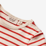 Wheat Main Kurzarm Body Edvald | Baby Underwear/Bodies 2078 red stripe