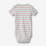 Wheat Main  Kurzarm Body Edvald Underwear/Bodies 4031 light blue stripe