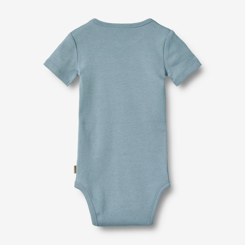 Wheat Main Kurzarm Body Timo | Baby Underwear/Bodies 1011 ashley blue