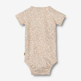 Wheat Main Kurzarm Body aus Linette | Baby Underwear/Bodies 1250 cream flower meadow