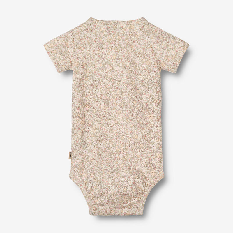 Wheat Main Kurzarm Body aus Linette | Baby Underwear/Bodies 1250 cream flower meadow