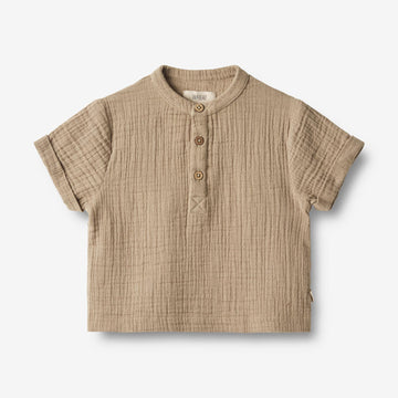 Wheat Main  Kurzarm Hemd Svend Shirts and Blouses 3239 beige stone