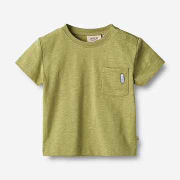 Wheat Main  Kurzarm T-Shirt Dines Jersey Tops and T-Shirts 4122 sage