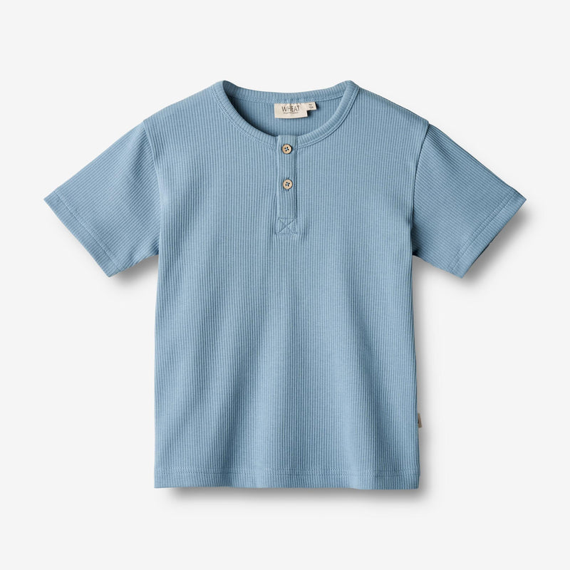 Wheat Main  Kurzarm T-Shirt Lumi Jersey Tops and T-Shirts 1043 blue