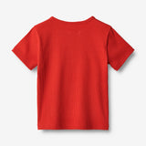 Wheat Main  Kurzarm T-Shirt Lumi Jersey Tops and T-Shirts 2072 red