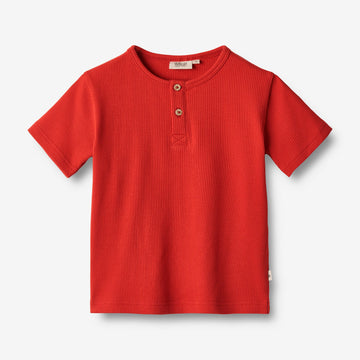 Wheat Main  Kurzarm T-Shirt Lumi Jersey Tops and T-Shirts 2072 red