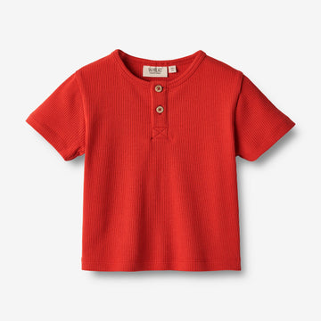 Wheat Main  Kurzarm T-Shirt Lumi Jersey Tops and T-Shirts 2072 red