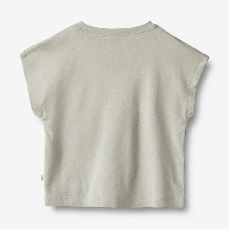 Wheat Main  Kurzarm T-Shirt Signe Jersey Tops and T-Shirts 1475 sea mist
