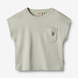 Wheat Main  Kurzarm T-Shirt Signe Jersey Tops and T-Shirts 1475 sea mist