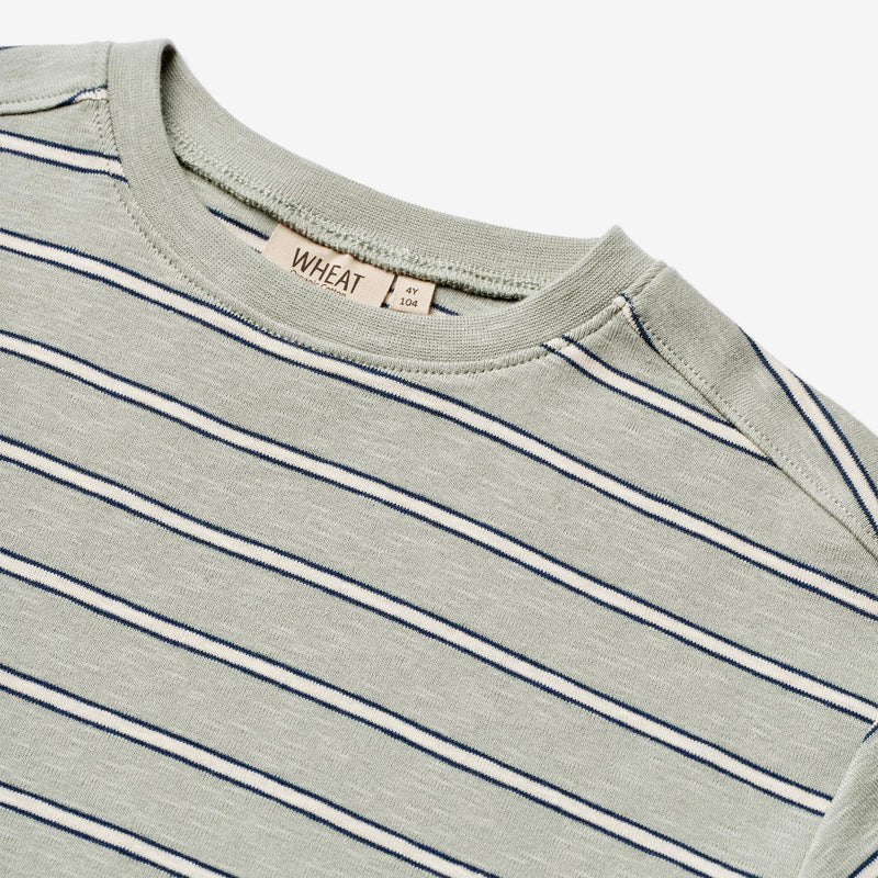 Wheat Main  Kurzarm T-Shirt Tommy Jersey Tops and T-Shirts 1476 sea mist stripe