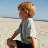 Wheat Main  Kurzarm T-Shirt Tommy Jersey Tops and T-Shirts 1476 sea mist stripe