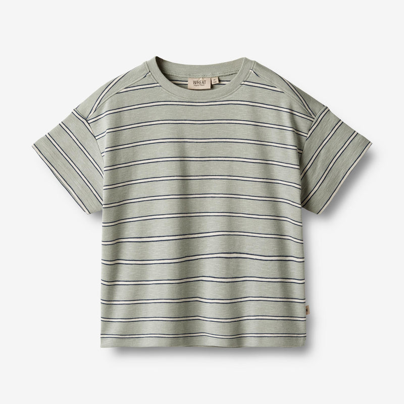 Wheat Main  Kurzarm T-Shirt Tommy Jersey Tops and T-Shirts 1476 sea mist stripe