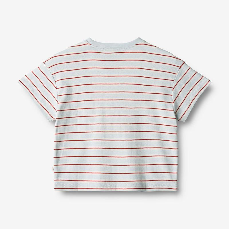 Wheat Main  Kurzarm T-Shirt Tommy Jersey Tops and T-Shirts 4031 light blue stripe