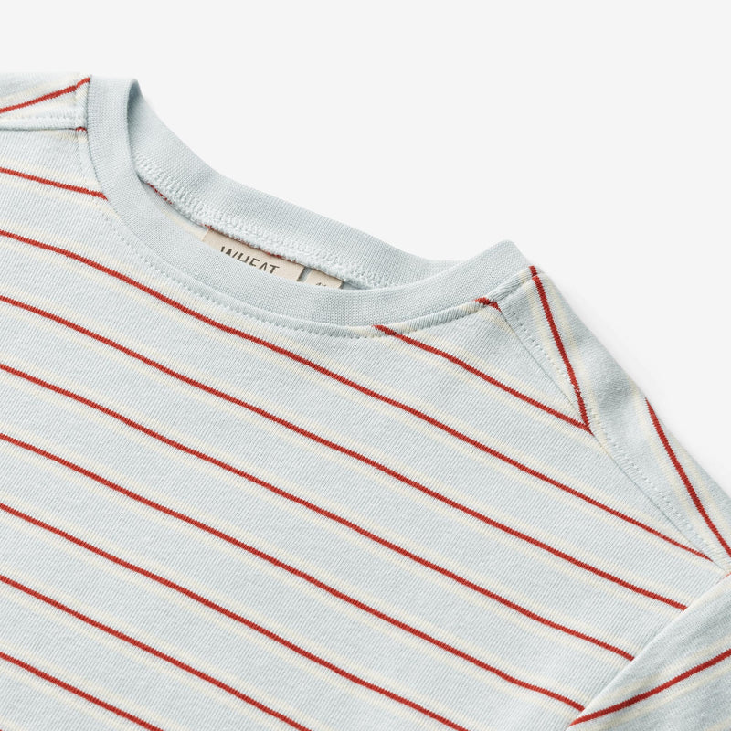 Wheat Main  Kurzarm T-Shirt Tommy Jersey Tops and T-Shirts 4031 light blue stripe