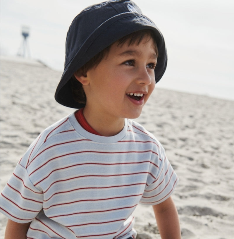 Wheat Main  Kurzarm T-Shirt Tommy Jersey Tops and T-Shirts 4031 light blue stripe