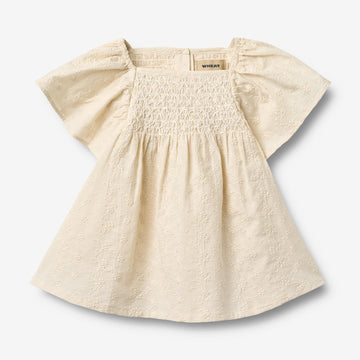 Wheat Main Kurzärmeliges Kleid Elva Dress 3129 eggshell