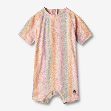 Wheat Main  Kurzärmliger Schwimmanzug Cas Swimwear 9506 rainbow flowers