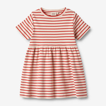 Wheat Main  Kurzärmliges Jersey-Kleid Anna Dresses 2078 red stripe