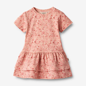 Wheat Main  Kurzärmliges Jersey-Kleid Johanna Dresses 2285 rosette flowers