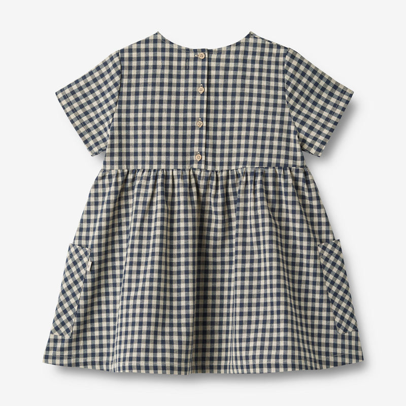 Wheat Main  Kurzärmliges Kleid Ayse Dresses 1306 blue check