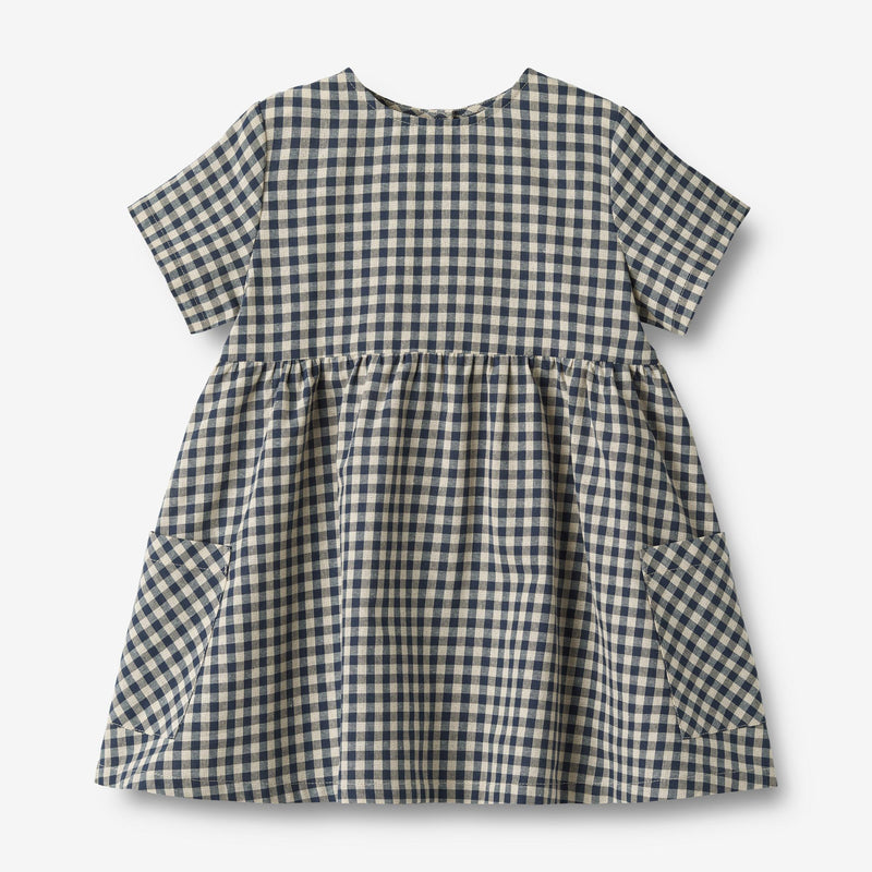 Wheat Main  Kurzärmliges Kleid Ayse Dresses 1306 blue check