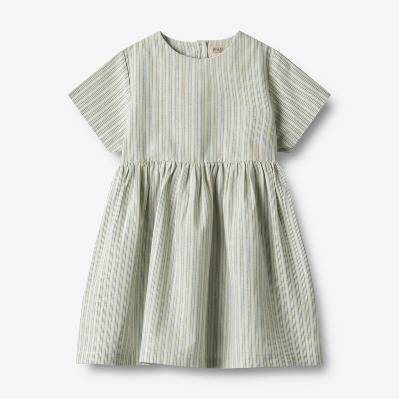 Wheat Main  Kurzärmliges Kleid Esmaralda Dresses 4109 aquablue stripe