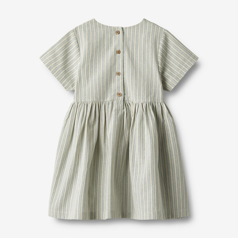 Wheat Main  Kurzärmliges Kleid Esmaralda Dresses 4109 aquablue stripe